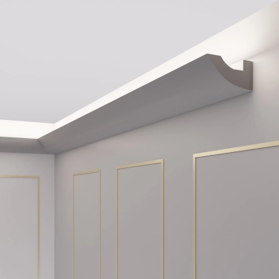 12 Meter LED Zierleiste Dekor Stuckleiste für indirekte Beleuchtung OL-11 95x50